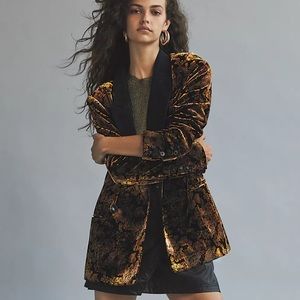 Free People Nicolette Velvet Blazer